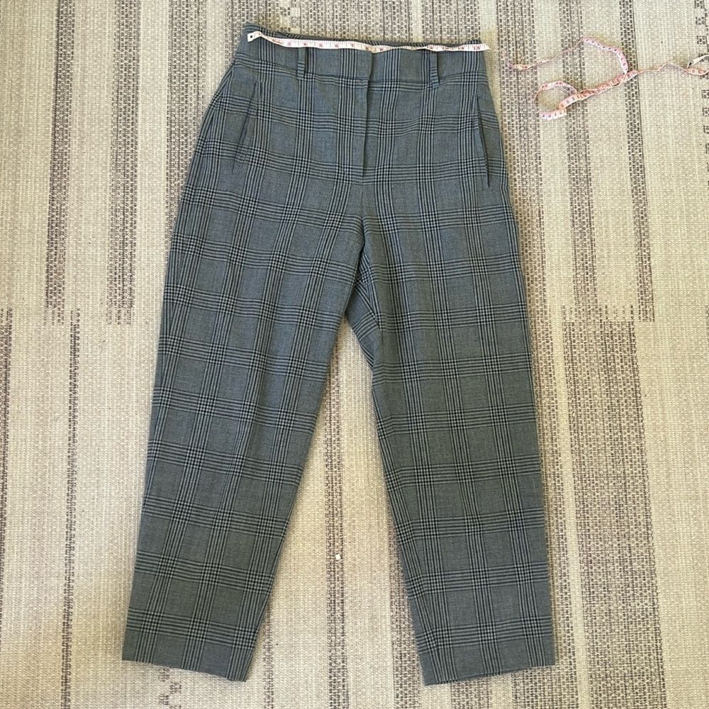 Wilfred High Waisted Plaid Dress Trousers